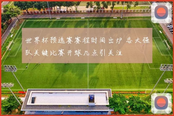 世界杯预选赛赛程时间出炉 各大强队关键比赛开球几点引关注